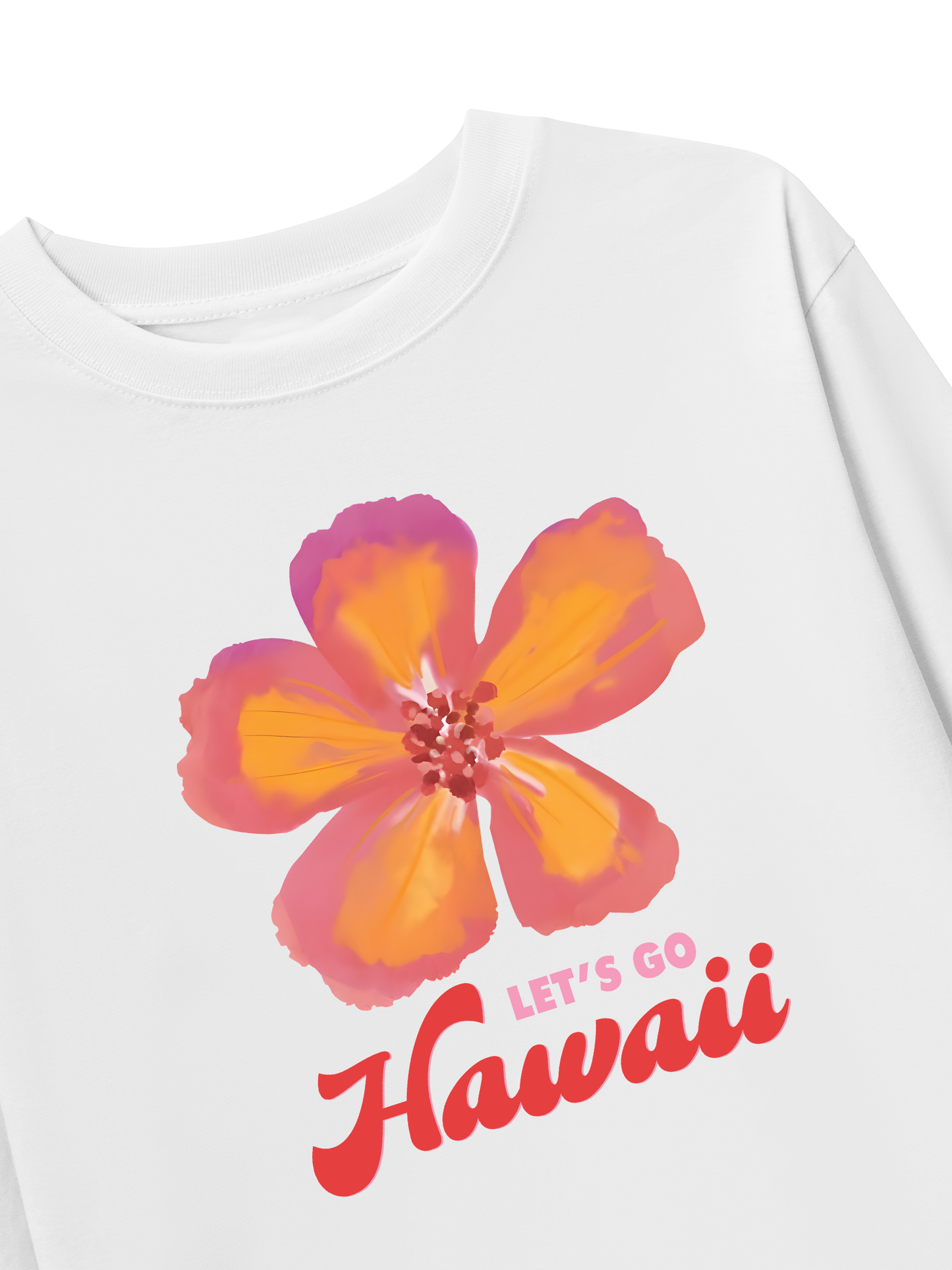 Áo Thun Dài Tay Summer Vibes Hawai Flower
