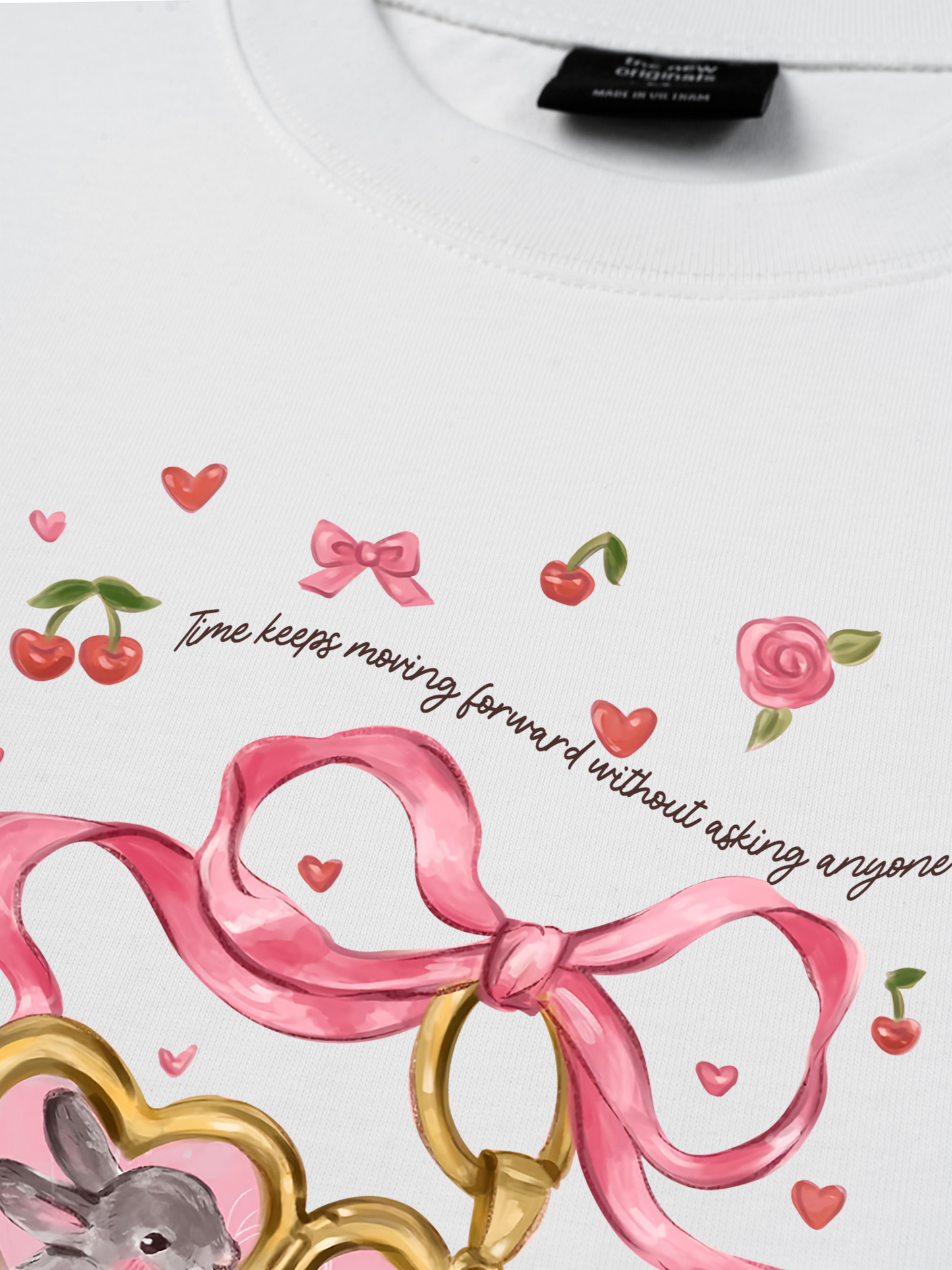 Áo Thun Relaxed Fit Daily Cuties Rabbit Couple