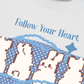 Áo Thun Relaxed Fit Pixel Universe Follow Your Heart