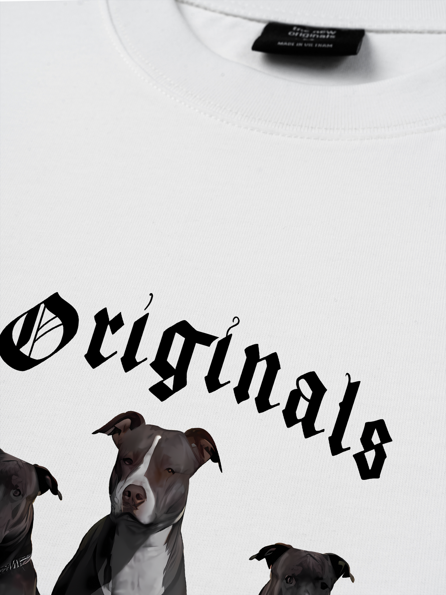 Áo Thun Relaxed Fit Animal Mood PitBull Dog