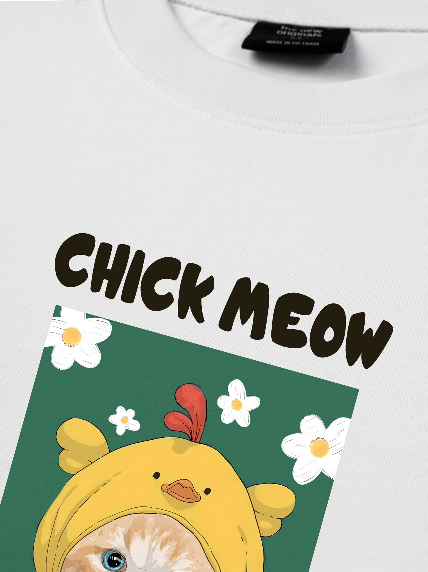 Áo Thun Relaxed Fit Chick Meow