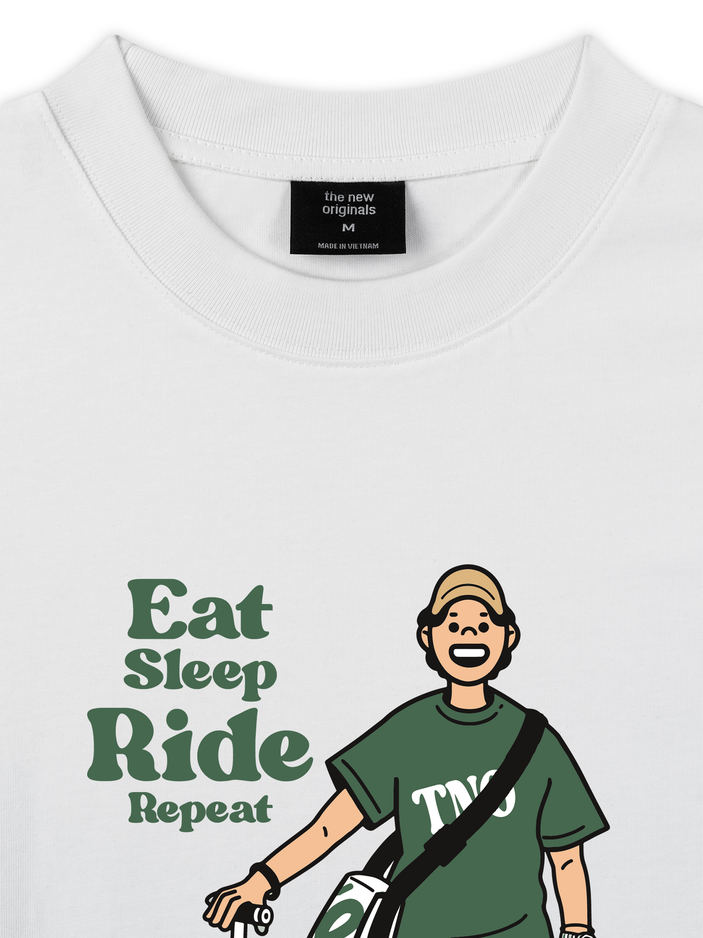 Áo Thun Relaxed Fit Eat Sleep Ride Repeat
