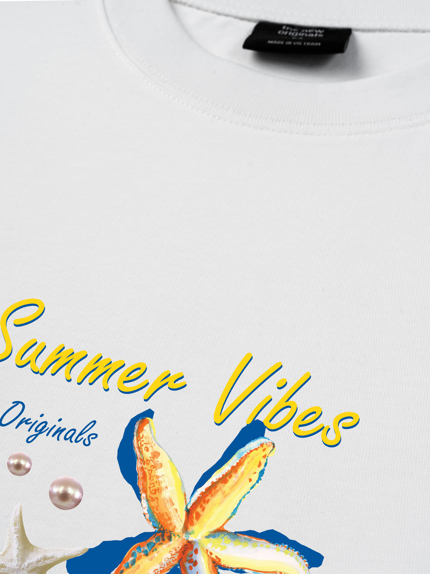 Áo Thun Relaxed Fit Summer Vibes Blue Starfish