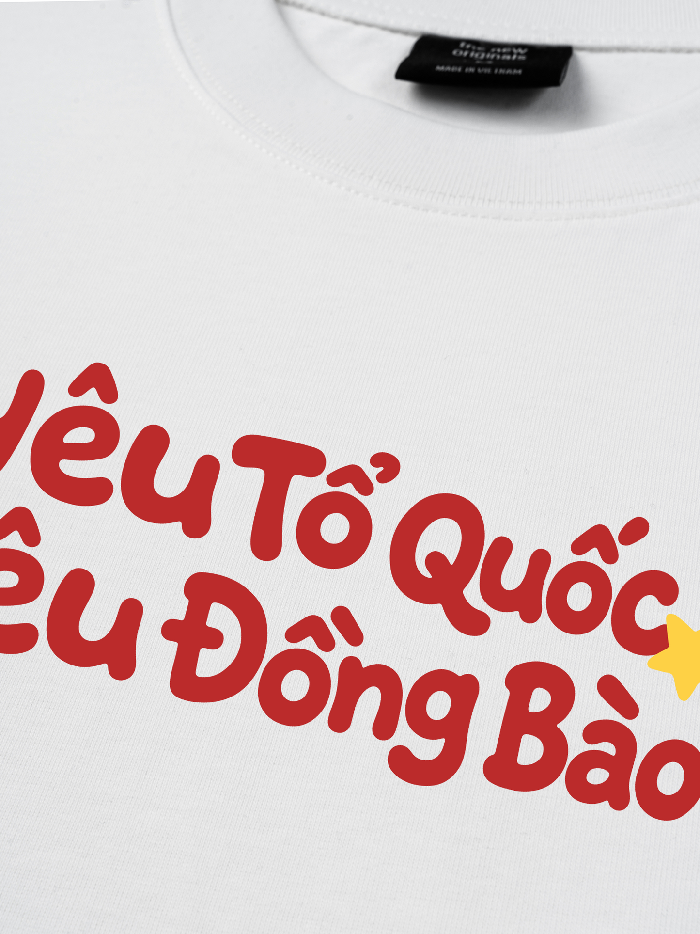 Áo Thun Relaxed Fit Yêu Tổ Quốc, Yêu Đồng Bào
