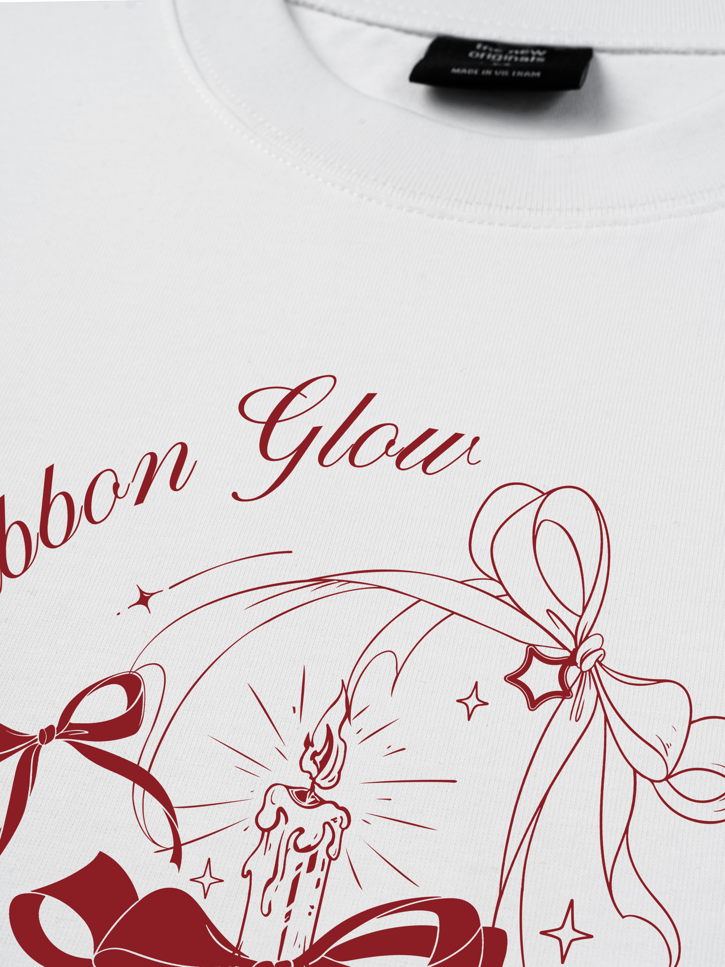 Áo Thun Relaxed Fit Ribbon Glow