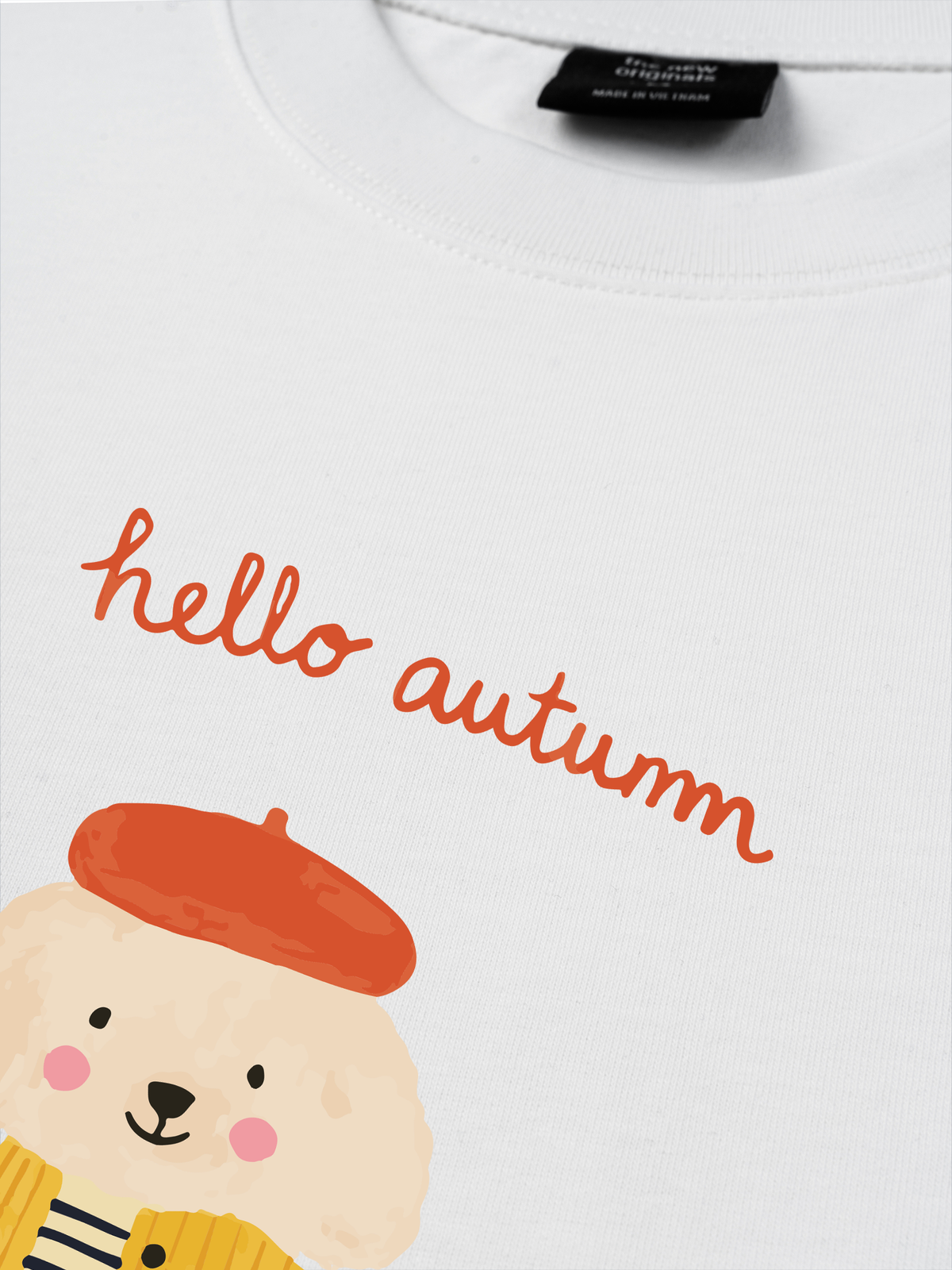 Áo Thun Relaxed Fit Hello Autumn Puppy