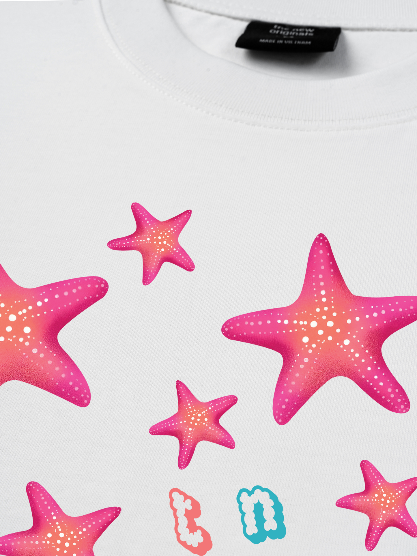 Áo Thun Relaxed Fit Summer Vibes Pink Starfish