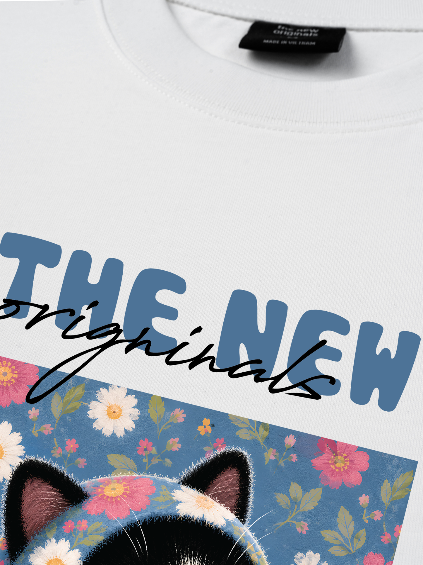 Áo Thun Relaxed Fit Pink Bubble Meow