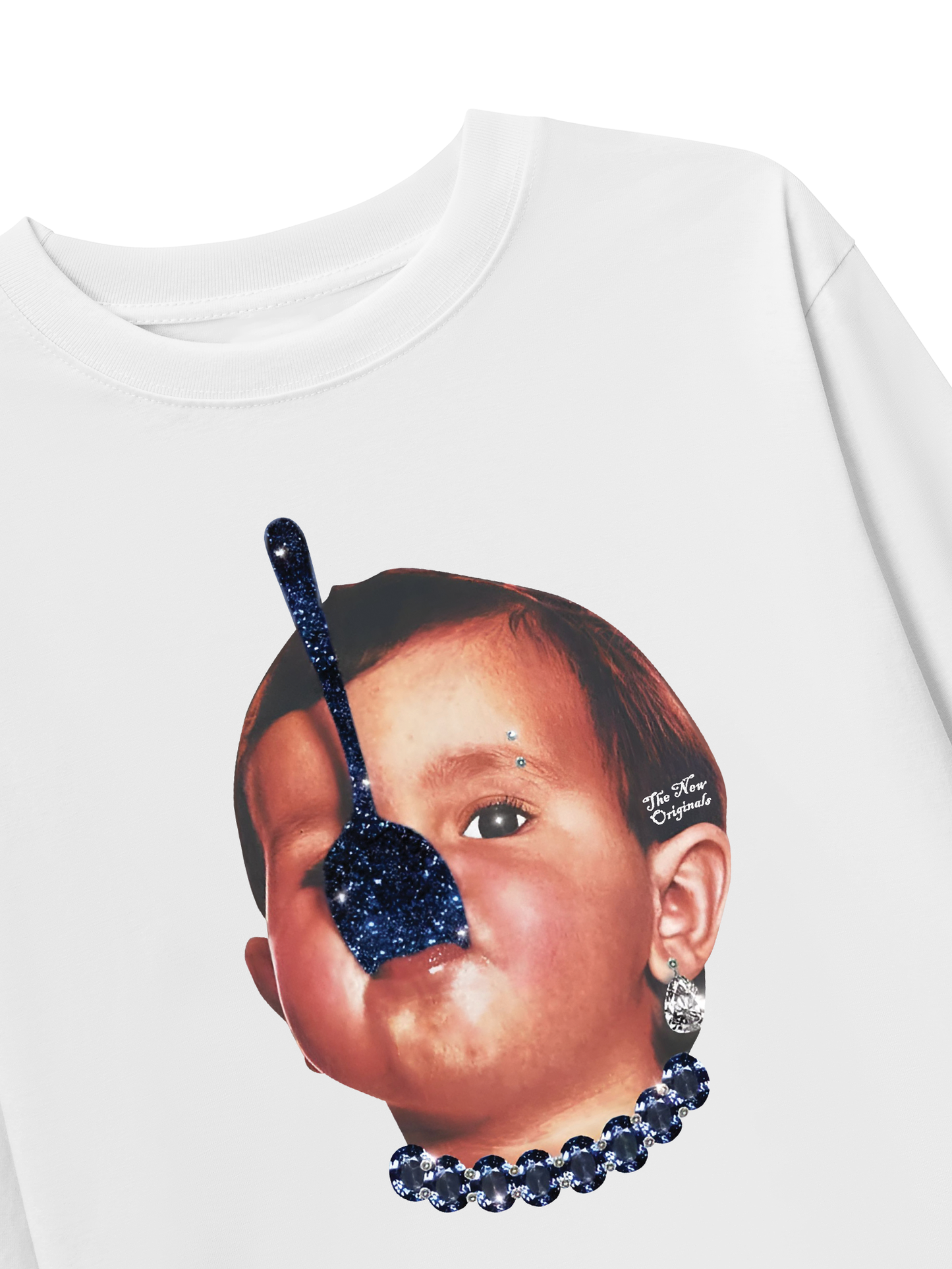 Áo Thun Dài Tay Funny Spoon-covered face boy