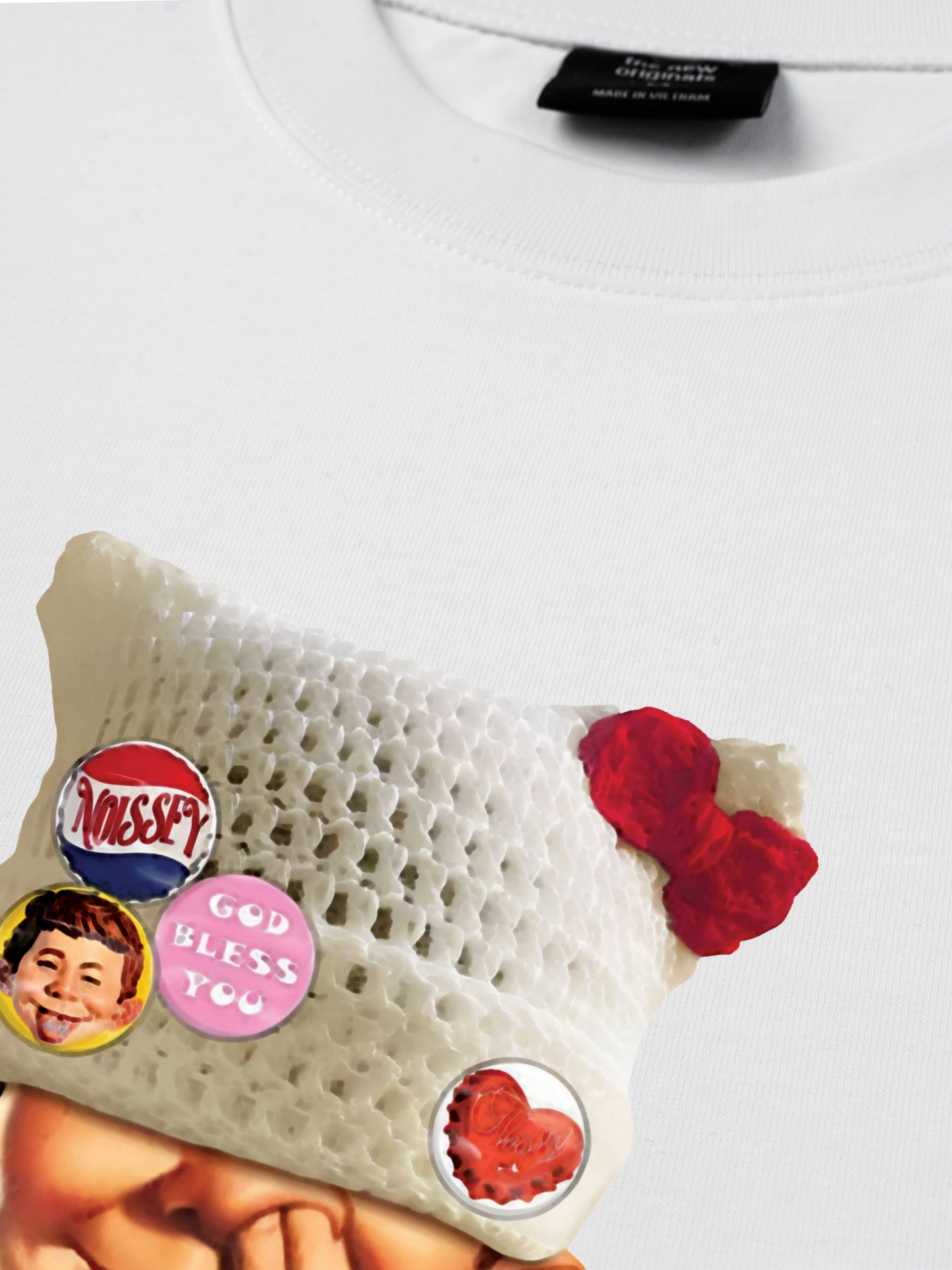 Áo Thun Relaxed Fit Badge DIY! Bad Boy's Woolen Hat