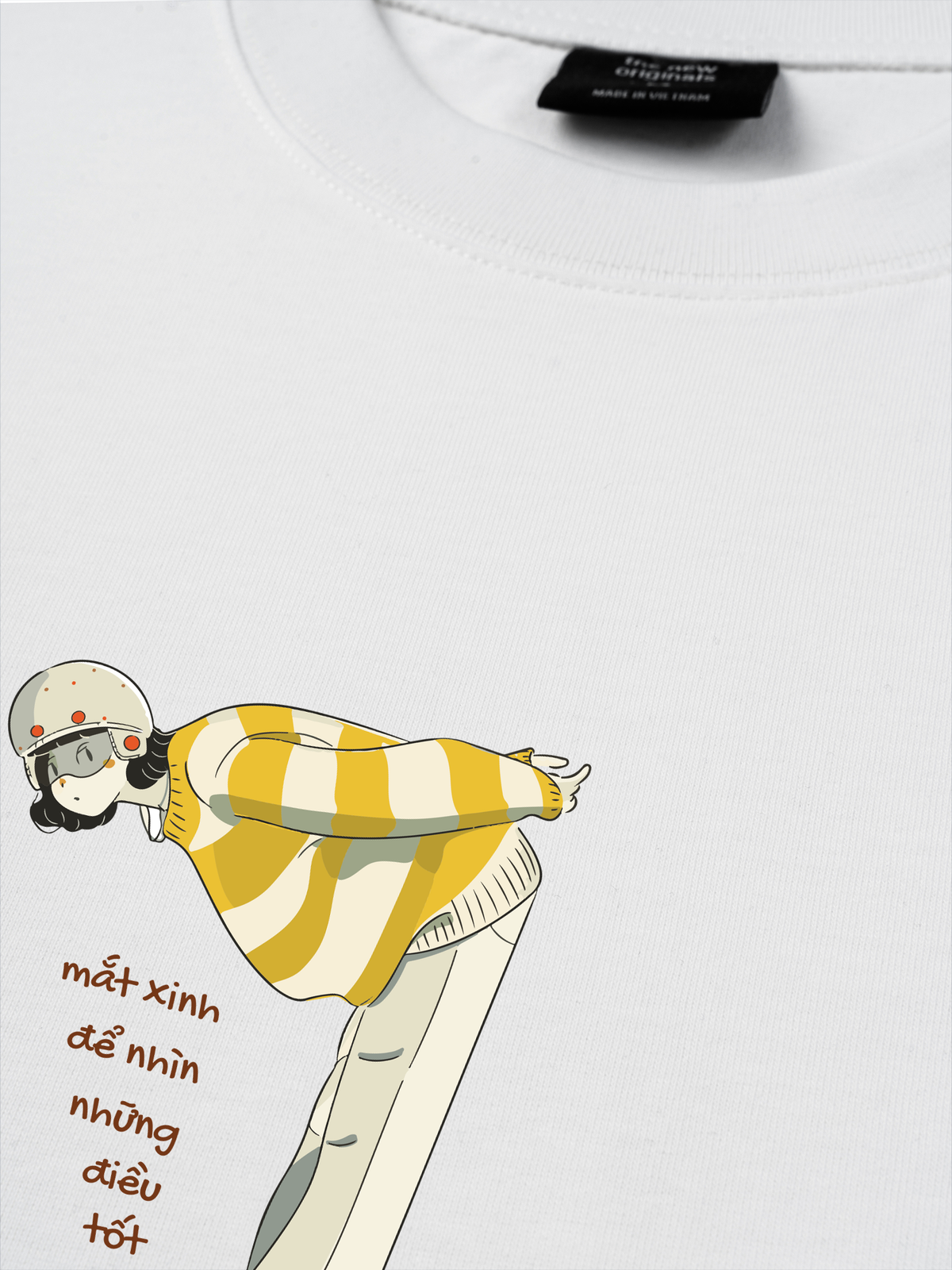 Áo Thun Relaxed Fit  Mắt Xinh Để Nhìn Những Điều Tốt, Miệng Xinh Để Nói Những Điều Hay