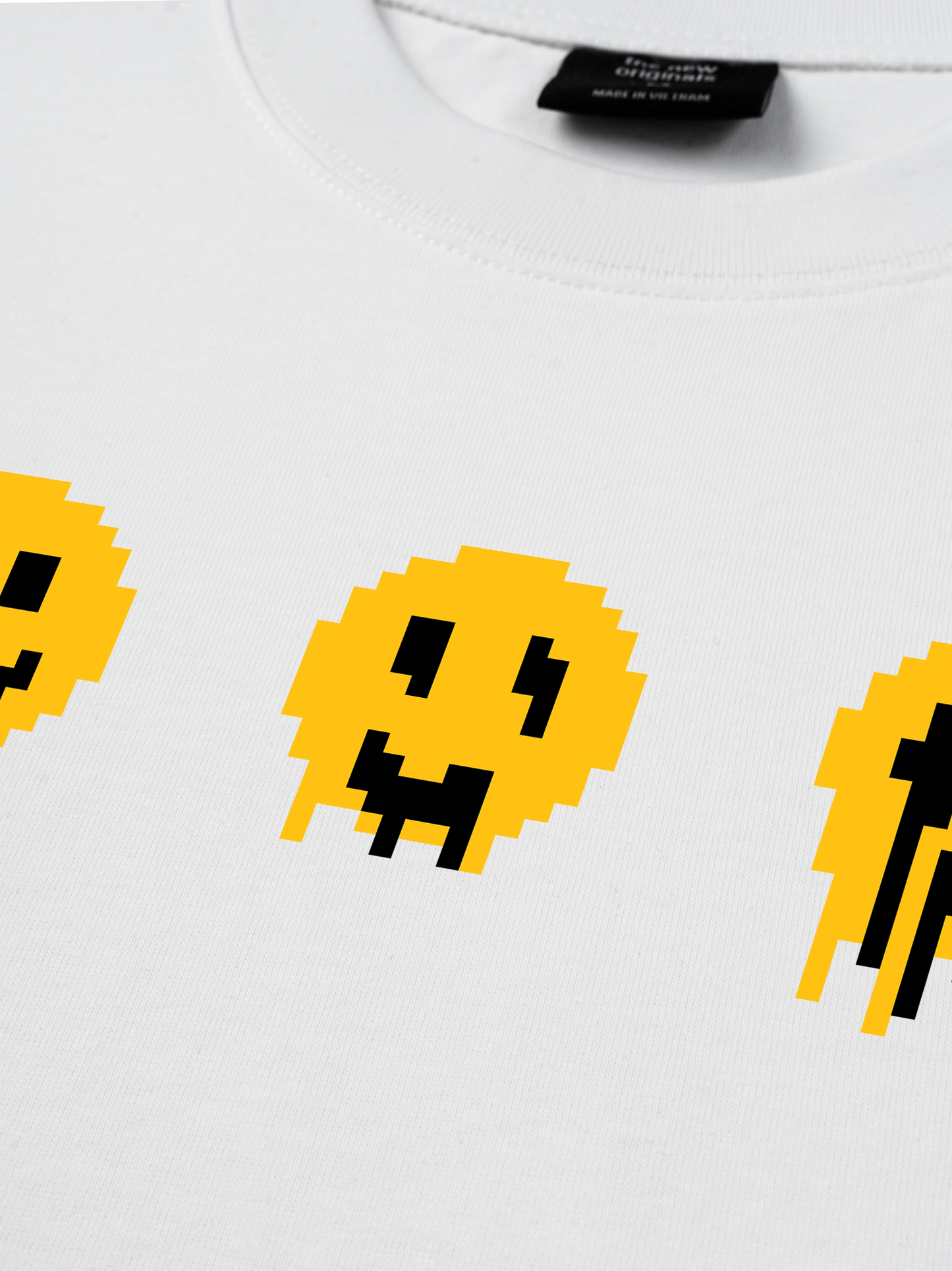 Áo Thun Relaxed Fit Pixel Universe Melted Face