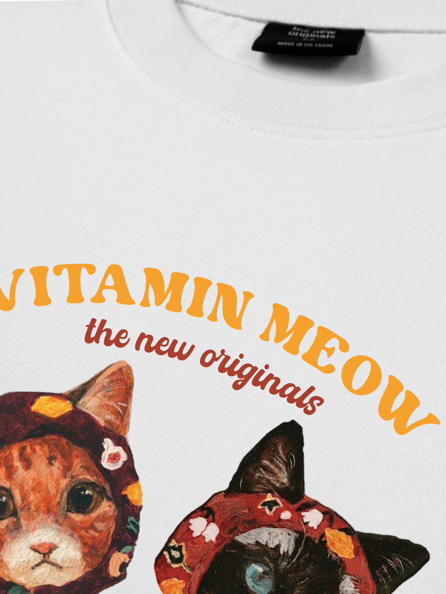 Áo Thun Relaxed Fit Vitamin Meow