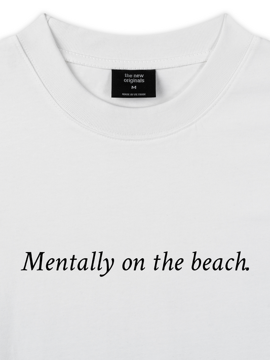 Áo Thun Relaxed Fit Mentally on the Beach