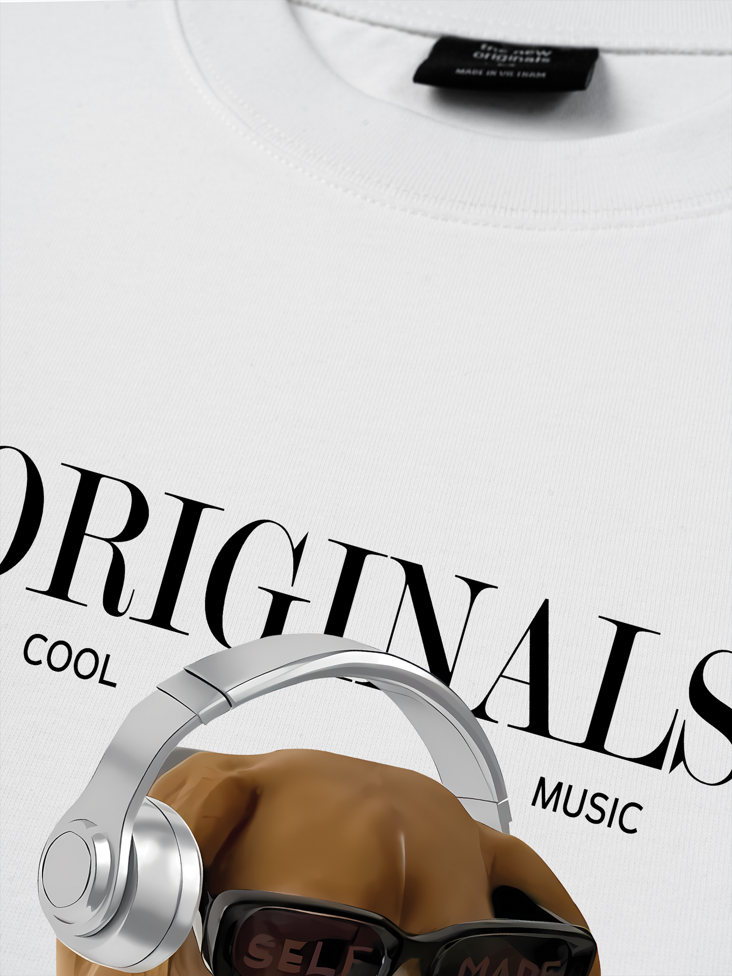 Áo Thun Relaxed Fit Animal Mood Cool Music Dog