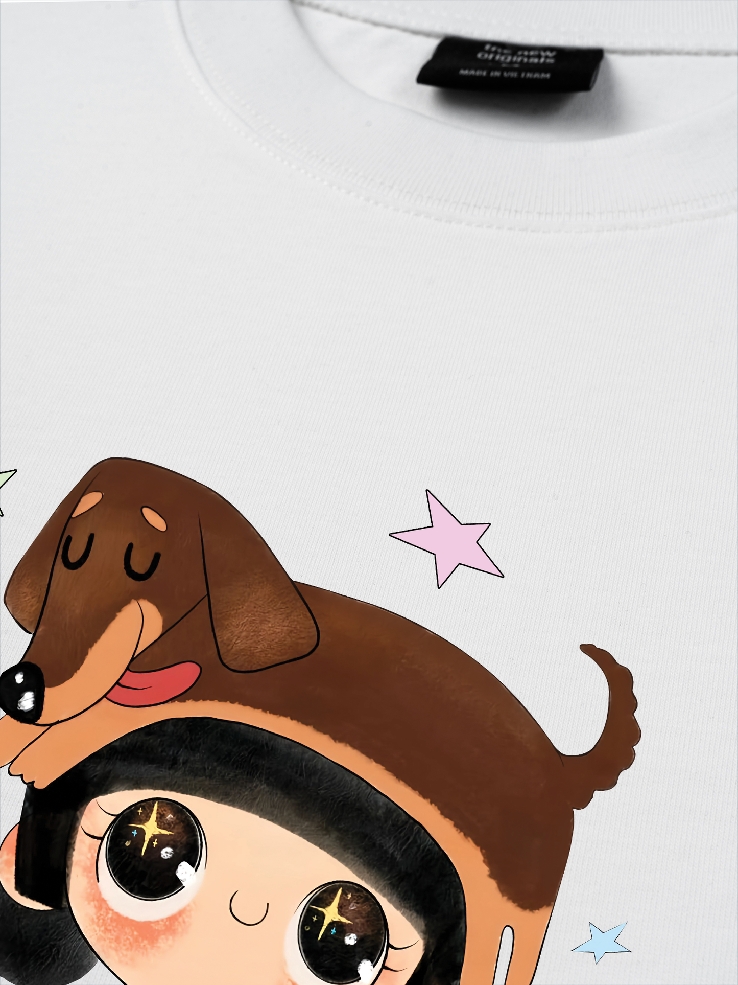 Áo Thun Relaxed Fit  Cute Girl With Dachshund