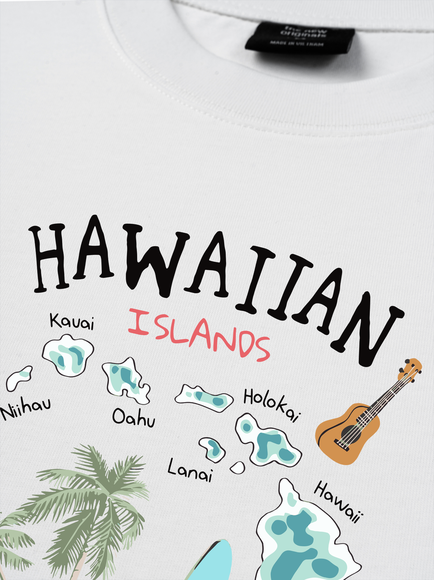 Áo Thun Relaxed Fit Summer Vibes Hawaiian