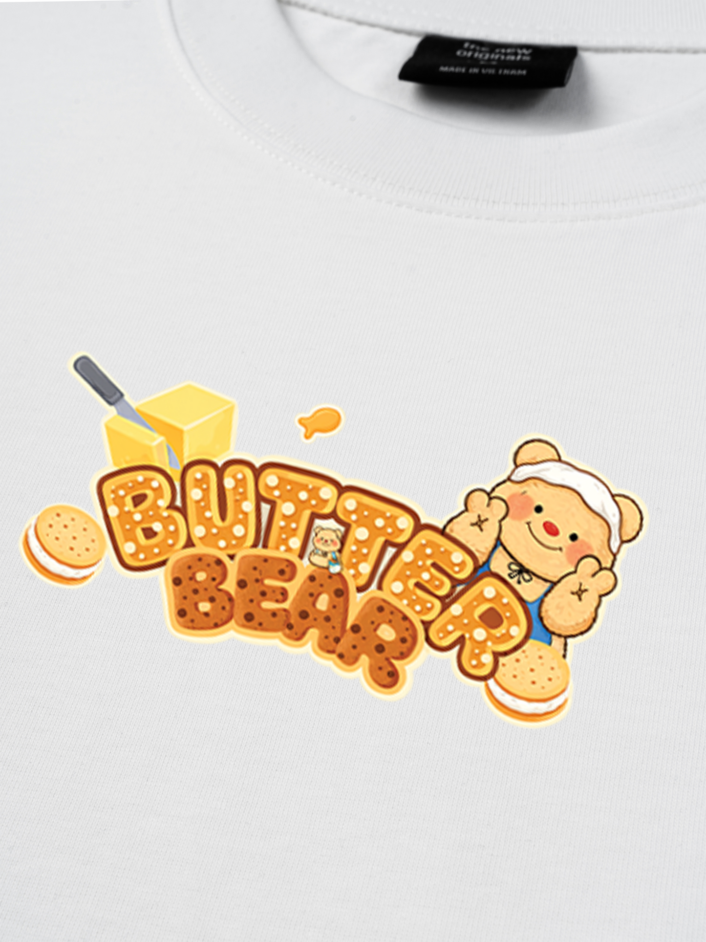 Áo Thun Relaxed Fit Teddy Land Butter Bear