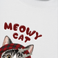 Áo Thun Relaxed Fit Meowy Cat Red Xmas Plaid