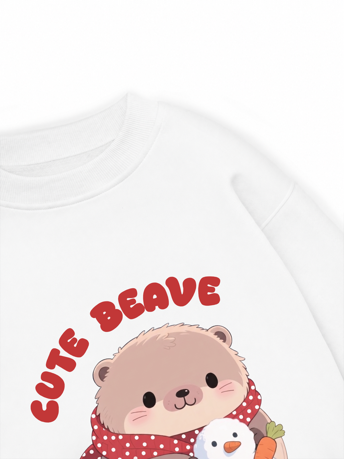 Áo Sweater Nỉ Hai Da Animal Red Cute Beaver