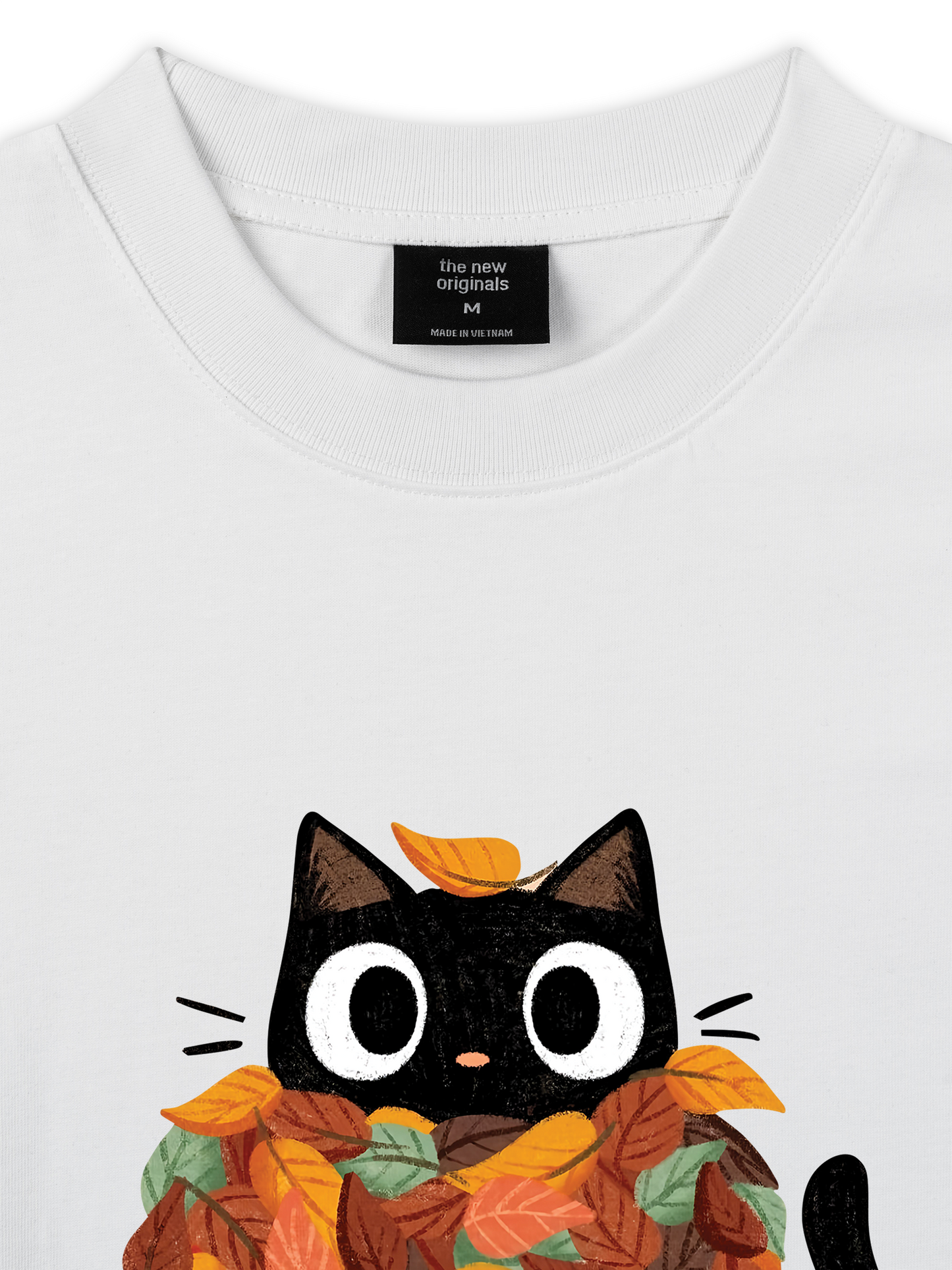 Áo Thun Relaxed Fit Autumn Vibes Purr-fect Autumn