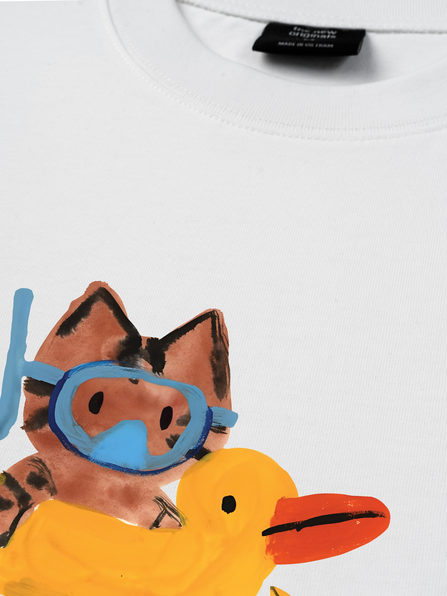 Áo Thun Relaxed Fit Summer Vibes Cat And Duck
