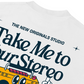 Áo Thun Relaxed Fit Take Me To Your Stereo