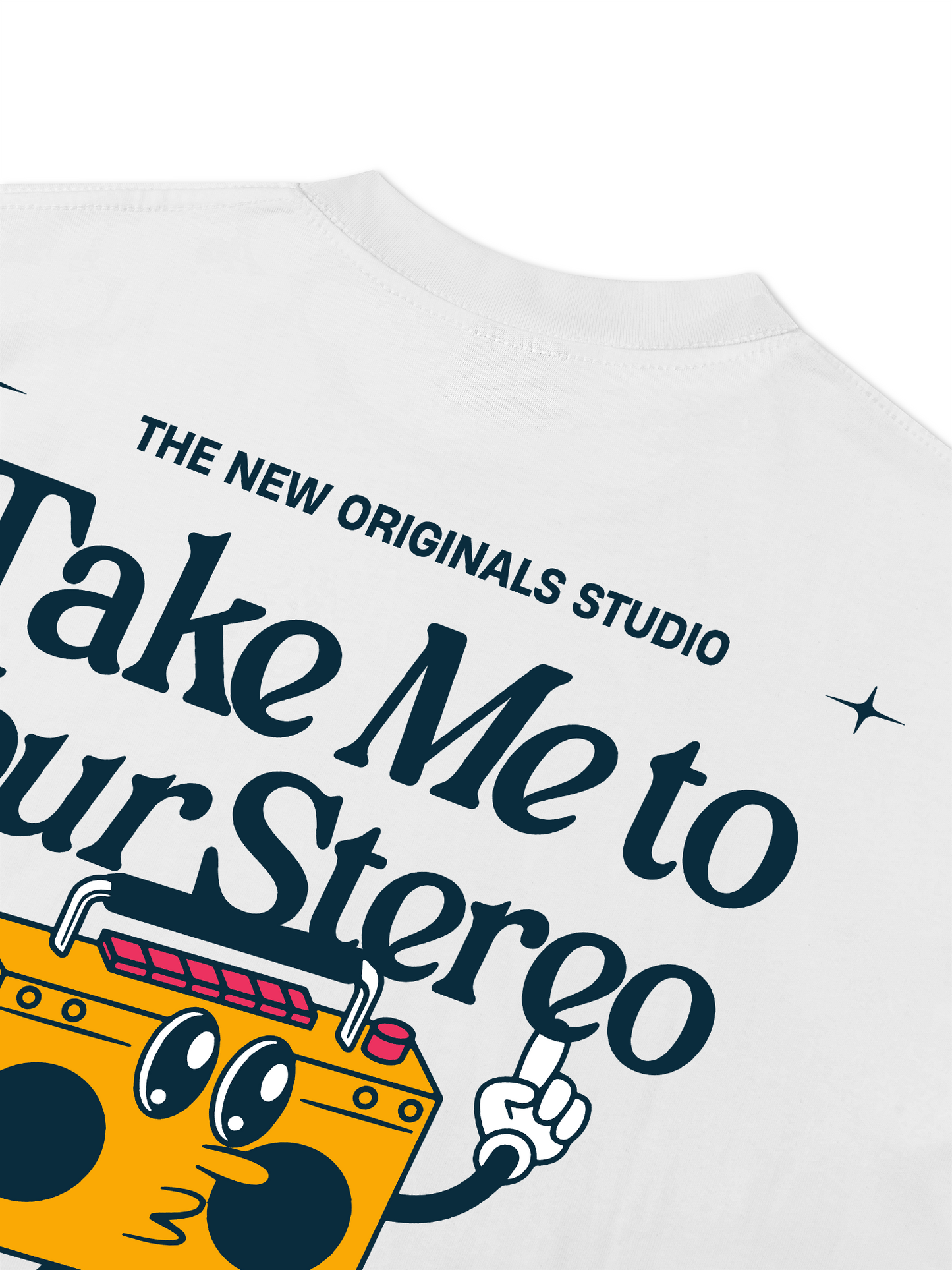 Áo Thun Relaxed Fit Take Me To Your Stereo