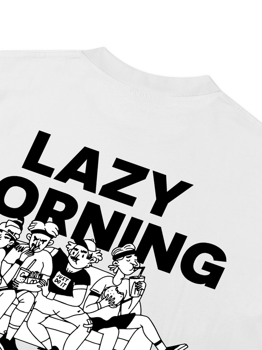 Áo Thun Relaxed Fit Lazy Morning Running Club