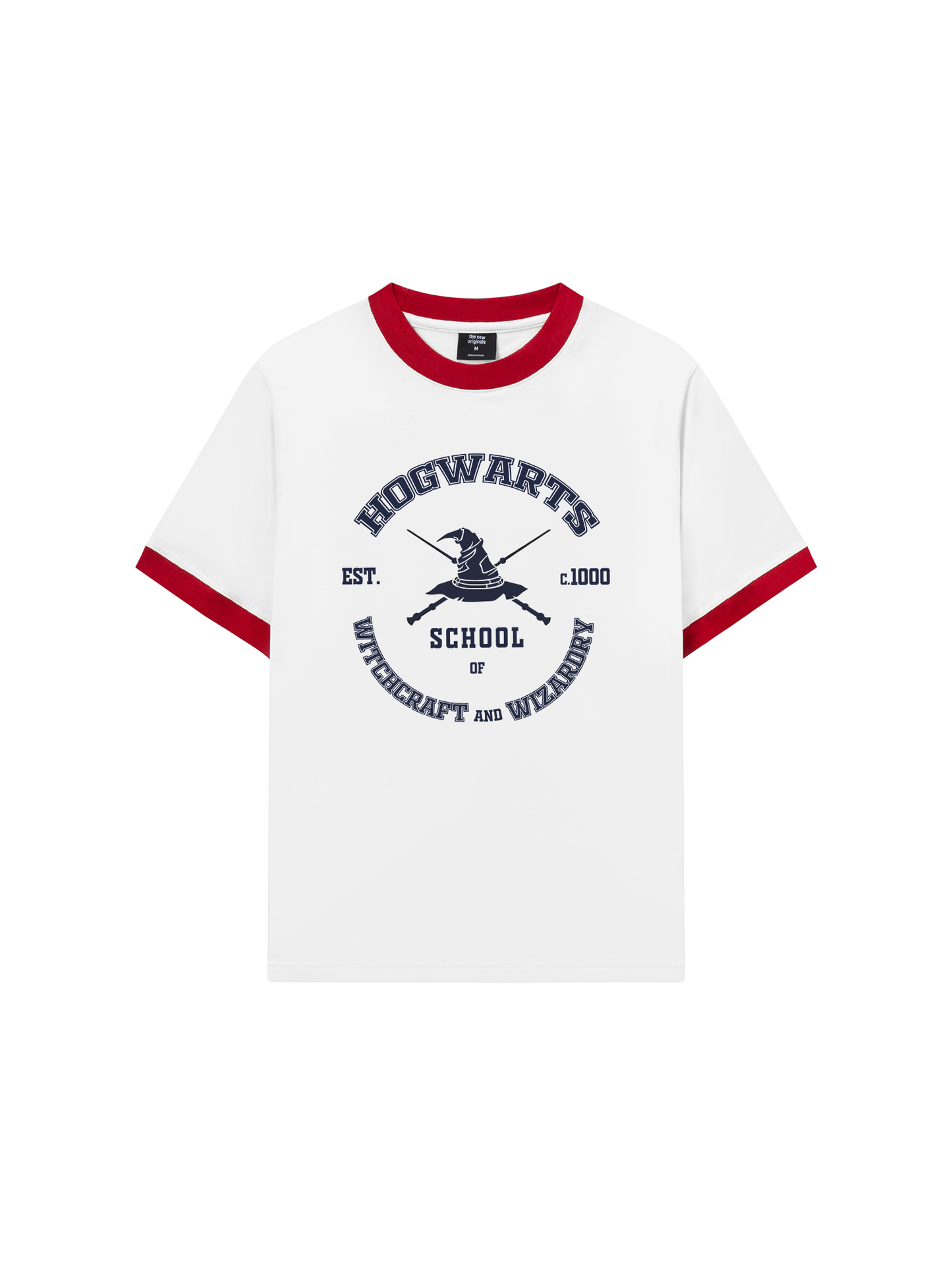 Áo Thun Ringer Relaxed Fit Harry Potter Hogwarts