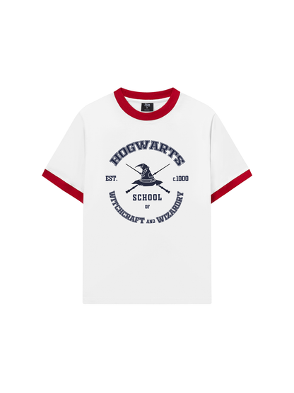 Áo Thun Ringer Relaxed Fit Harry Potter Hogwarts