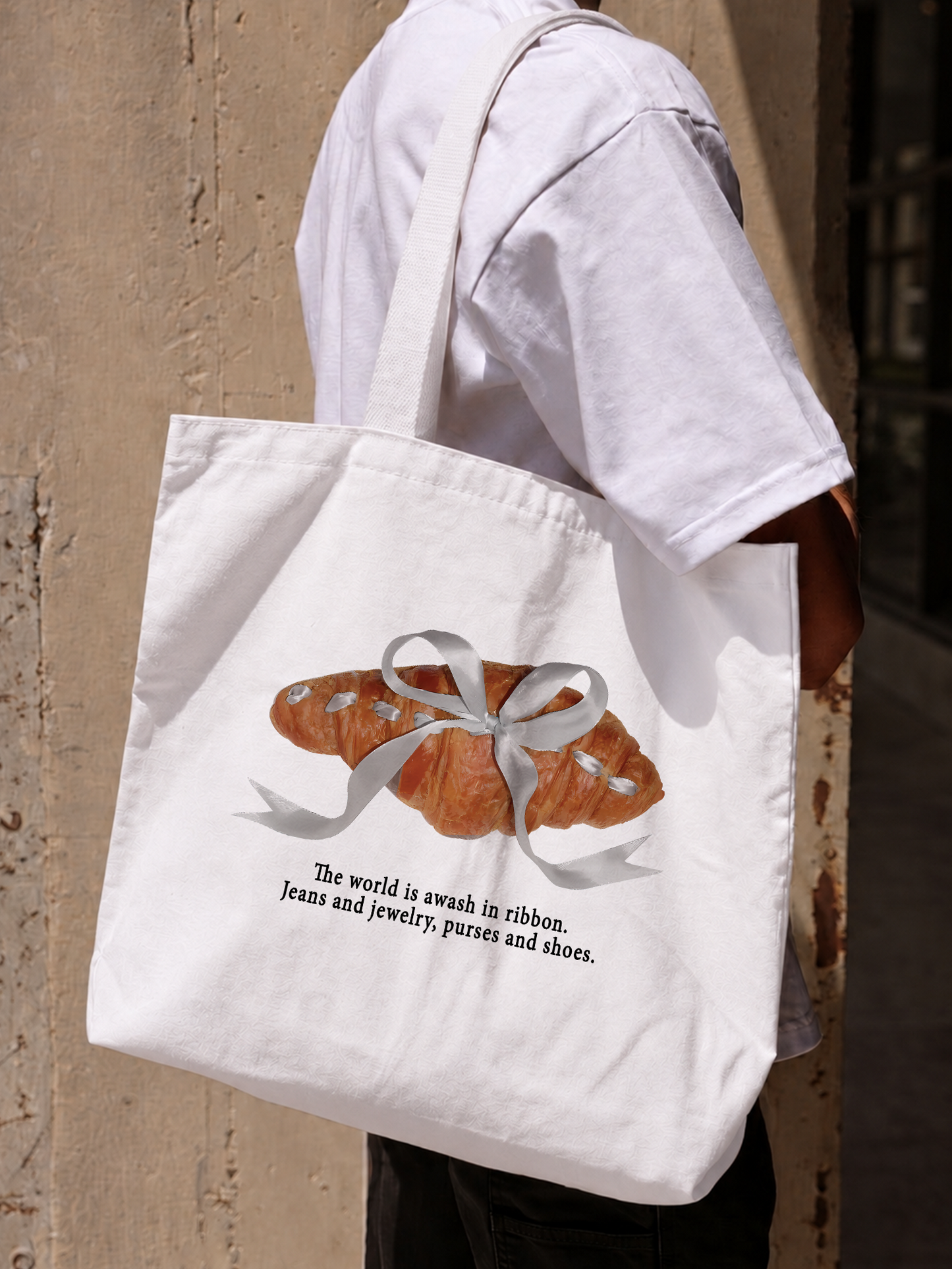 Túi Tote Sweet Pastry Silver Bow