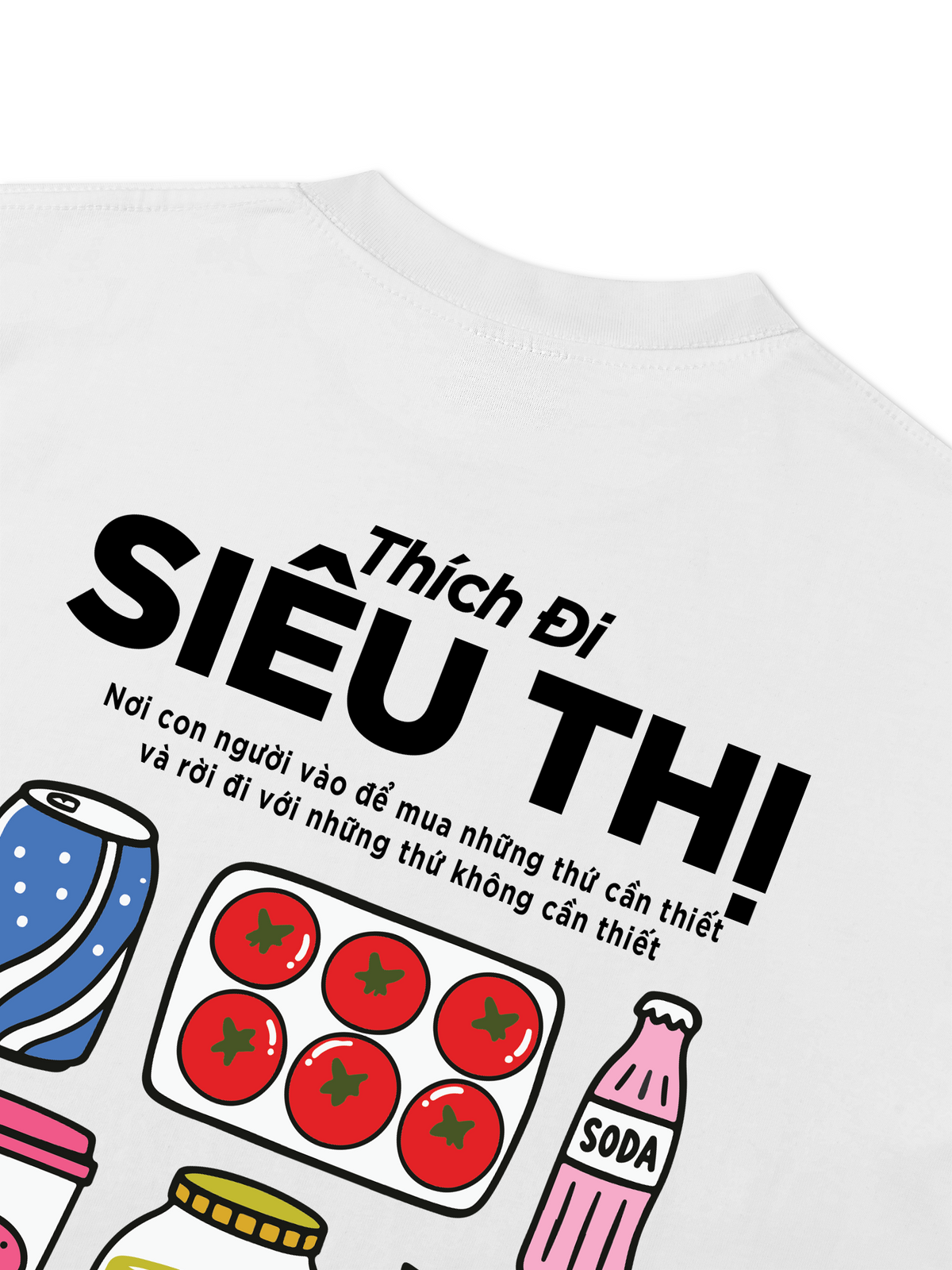 Áo Thun Relaxed Fit Thích Đi Siêu Thị