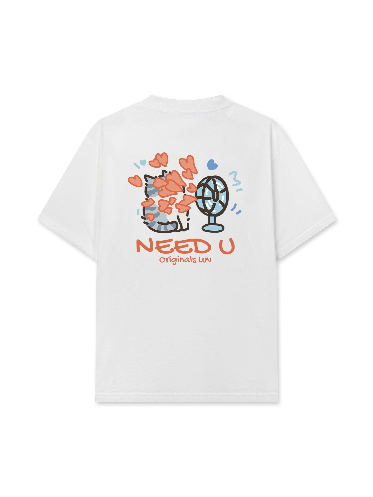 Áo Thun Relaxed Fit Need You Cat Couple