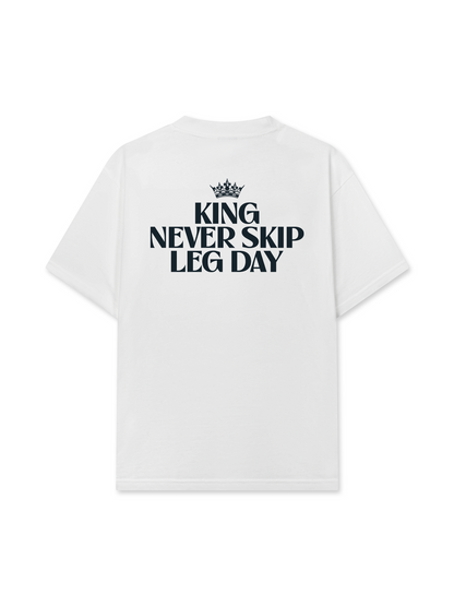 Áo Thun Relaxed Fit King Never Skip Leg Day