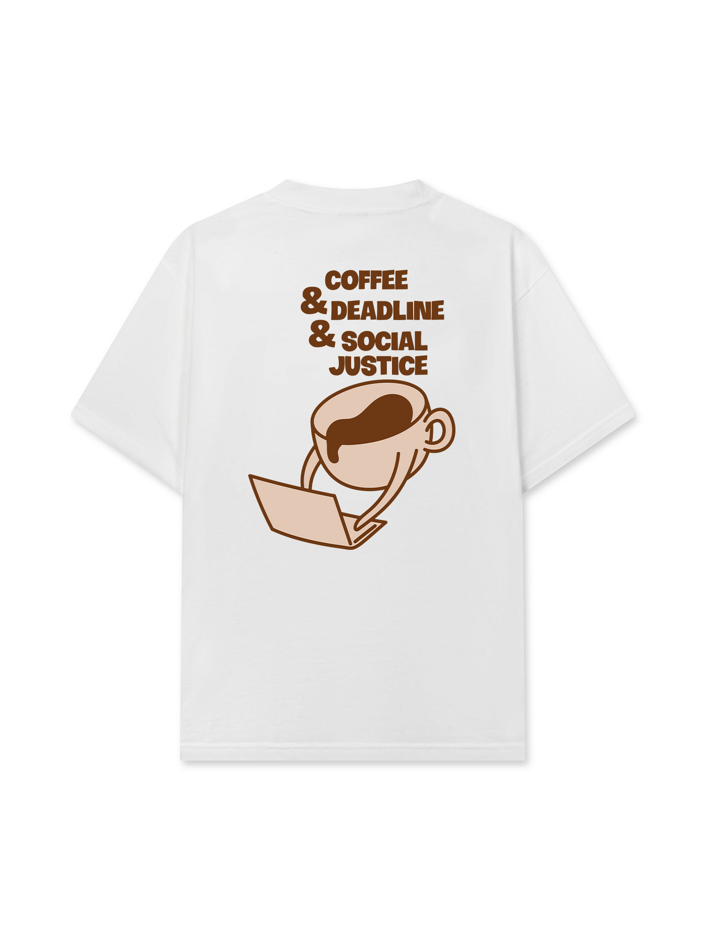 Áo Thun Relaxed Fit Coffee & Deadline