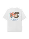 Áo Thun Relaxed Fit Love You Cat Couple