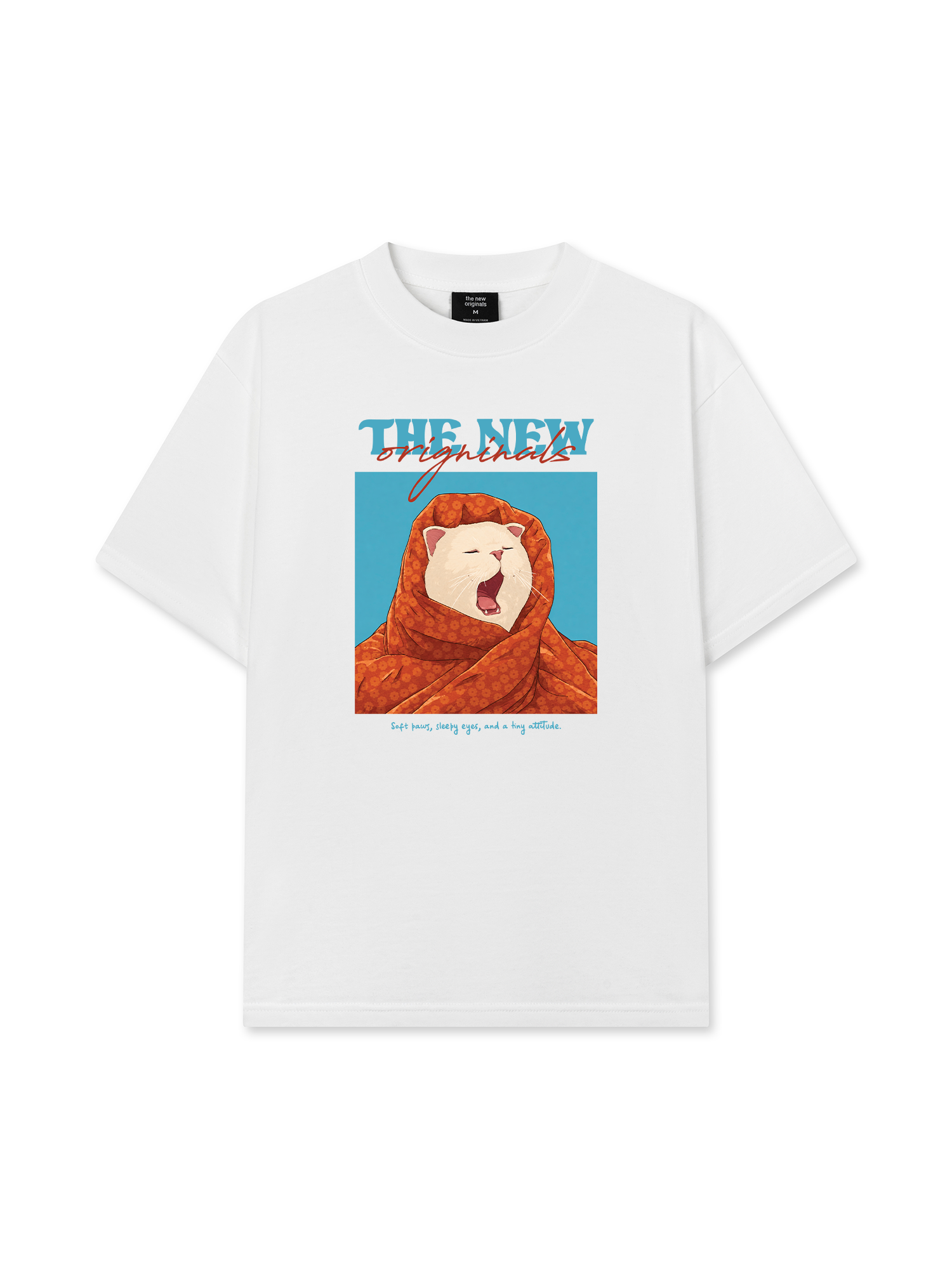 Áo Thun Relaxed Fit Sleepy Bloom Meow