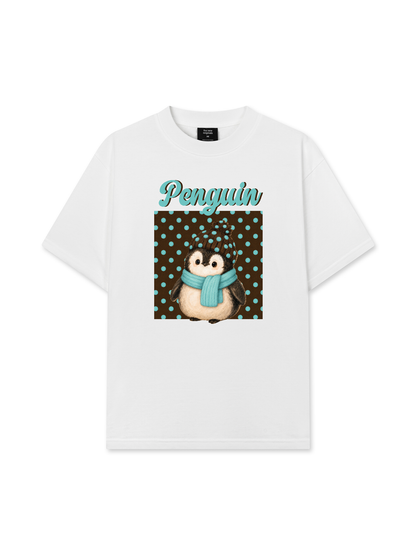 Áo Thun Relaxed Fit Animal Mood Cozy Penguin