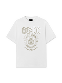 Áo Thun Relaxed Fit Music Rock AC DC Dirty Deeds Done Dirt Cheap