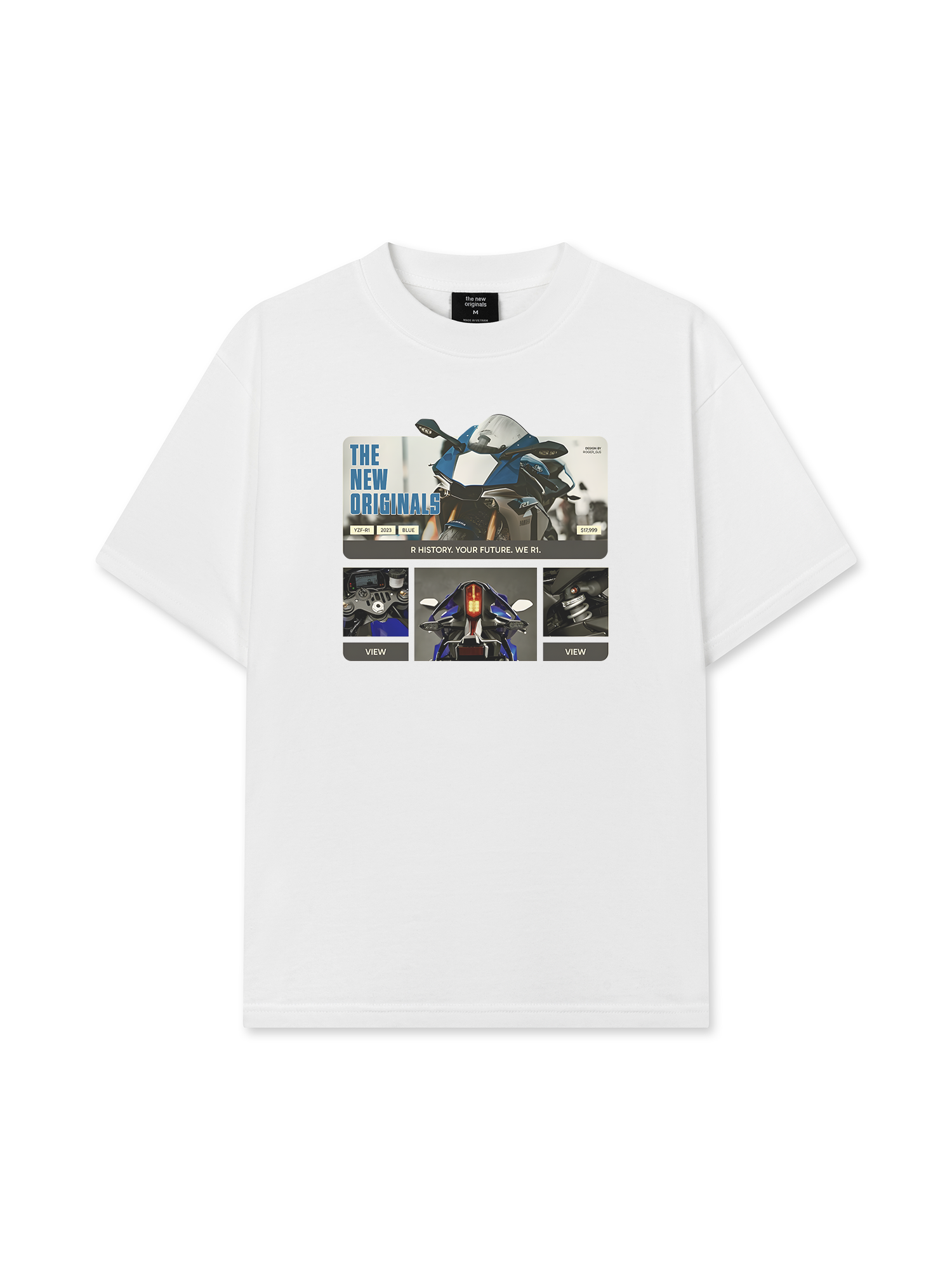 Áo Thun Relaxed Fit Motor YZF-R1 Deep Blue