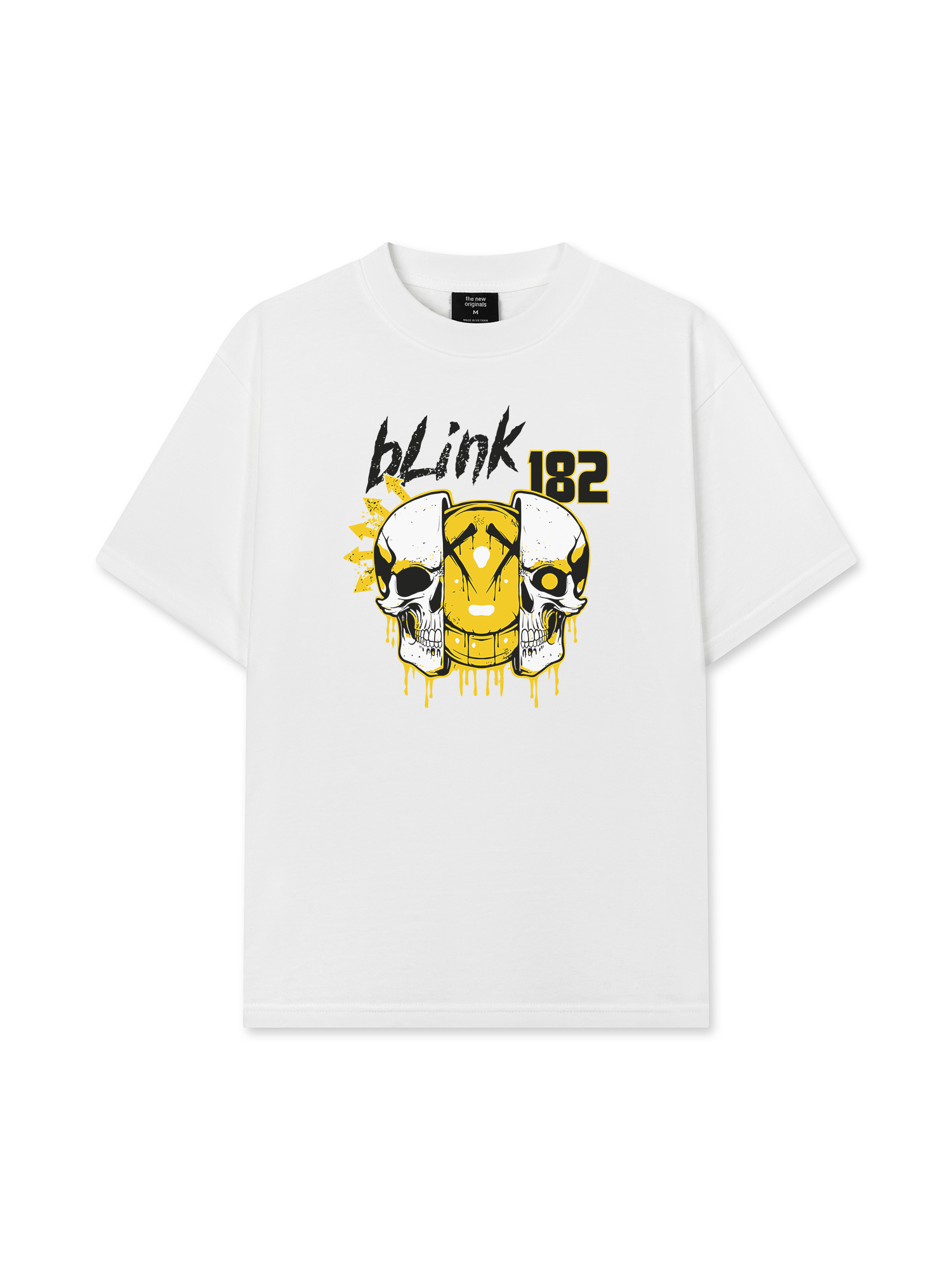 Áo Thun Relaxed Fit Blink 182 Skull Scary