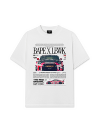 Áo Thun Relaxed Fit Car Bape X LBWK GT-R R35