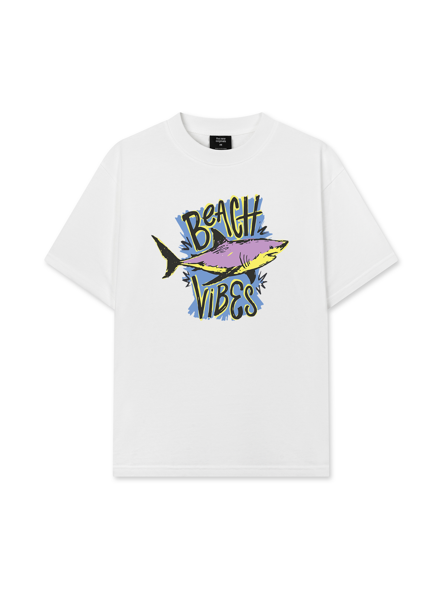Áo Thun Relaxed Fit Ocean Beach Vibes Shark