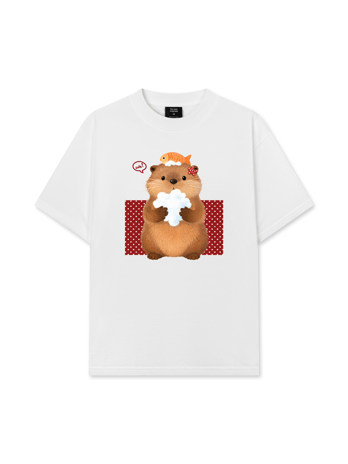 Áo Thun Relaxed Fit Animal Mood Bubble Beaver