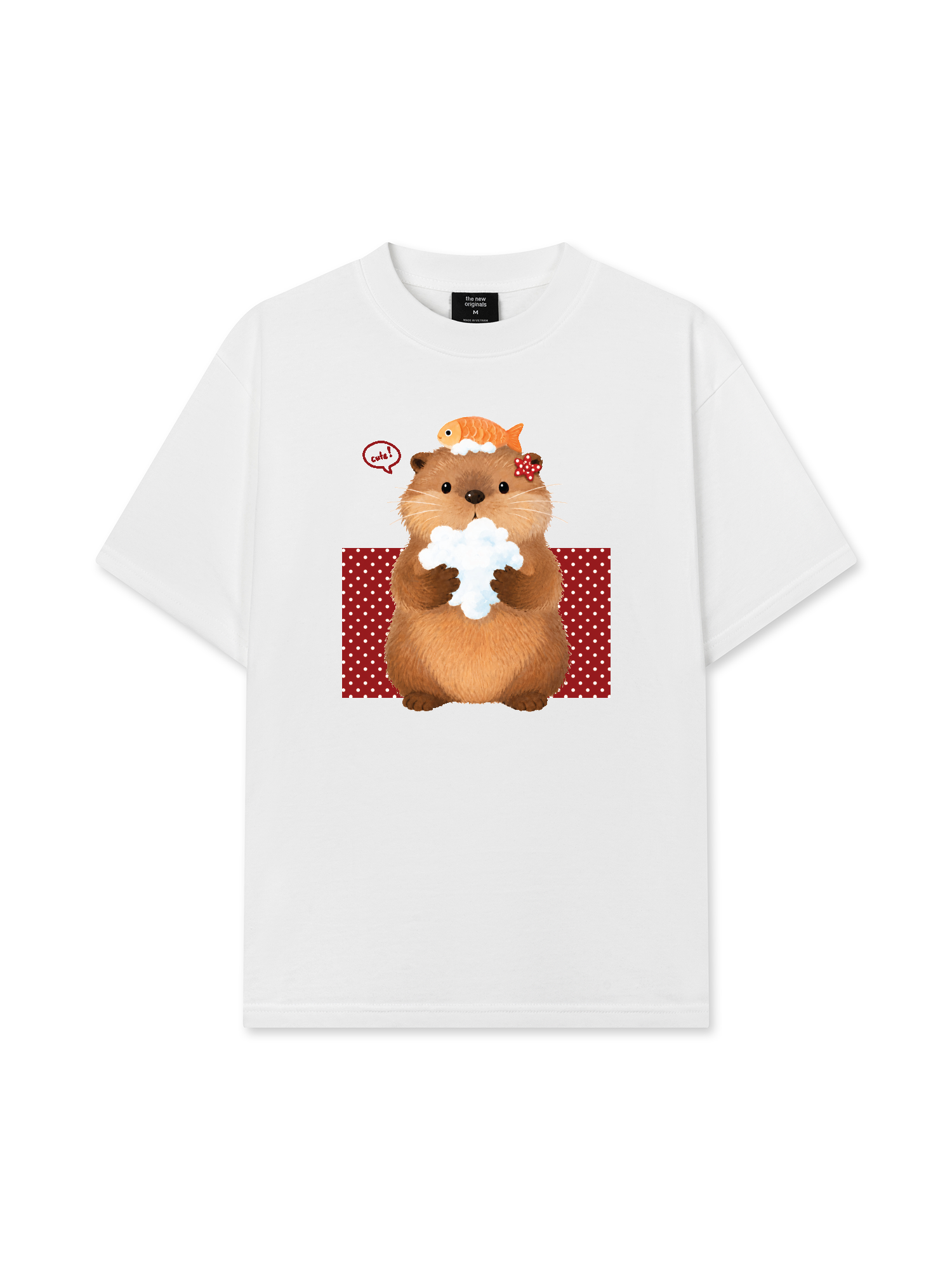 Áo Thun Relaxed Fit Animal Mood Bubble Beaver