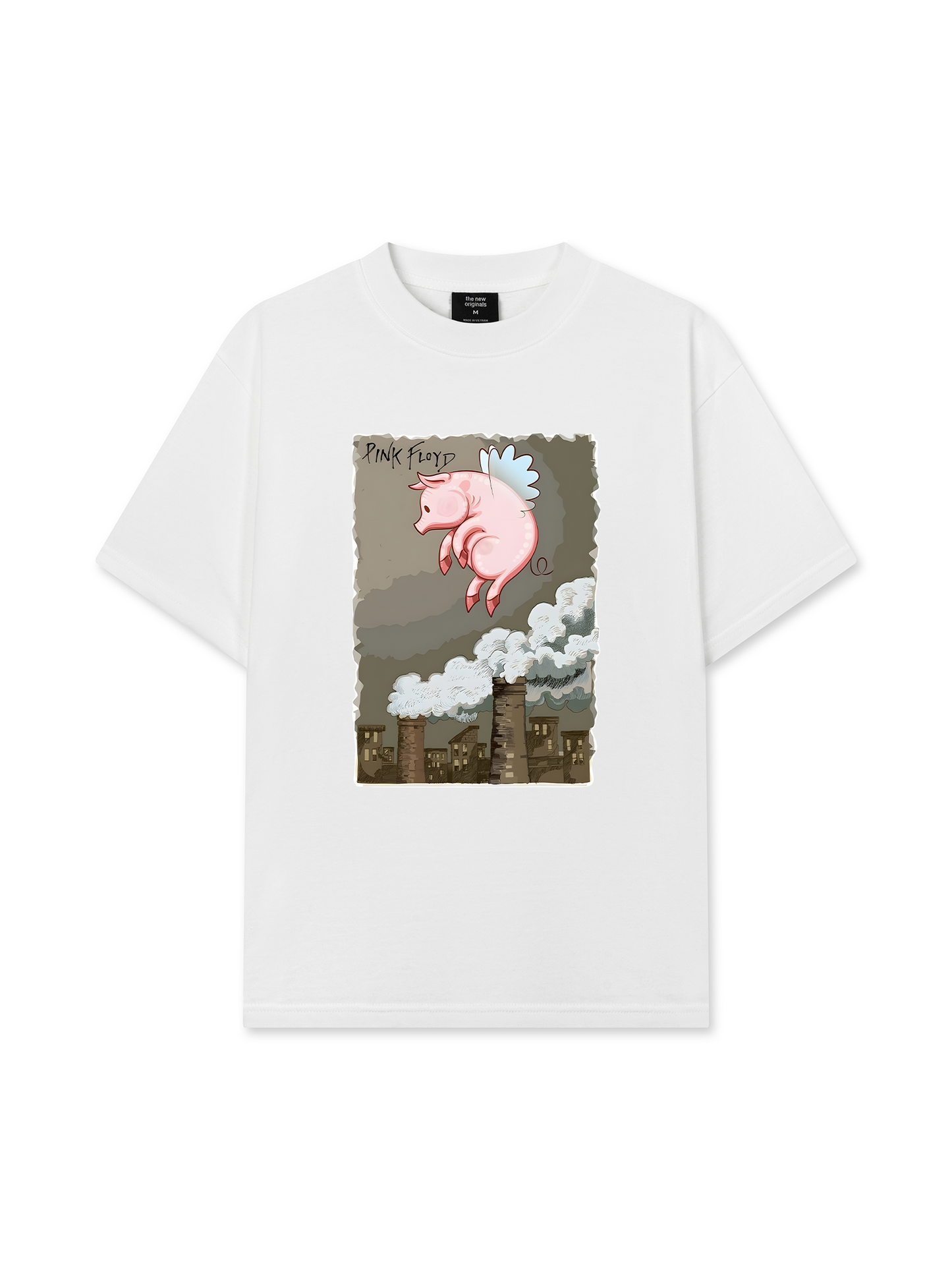 Áo Thun Relaxed Fit Pink Floyd Pig Art