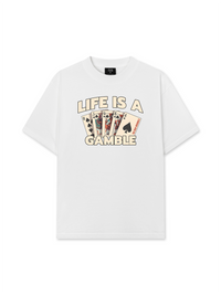 Áo Thun Relaxed Fit Lucky Life Is A Gamble