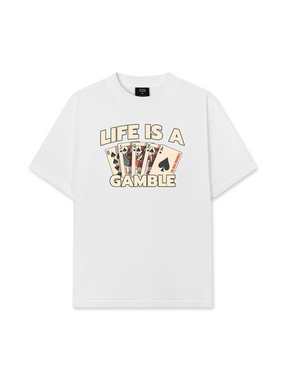 Áo Thun Relaxed Fit Lucky Life Is A Gamble