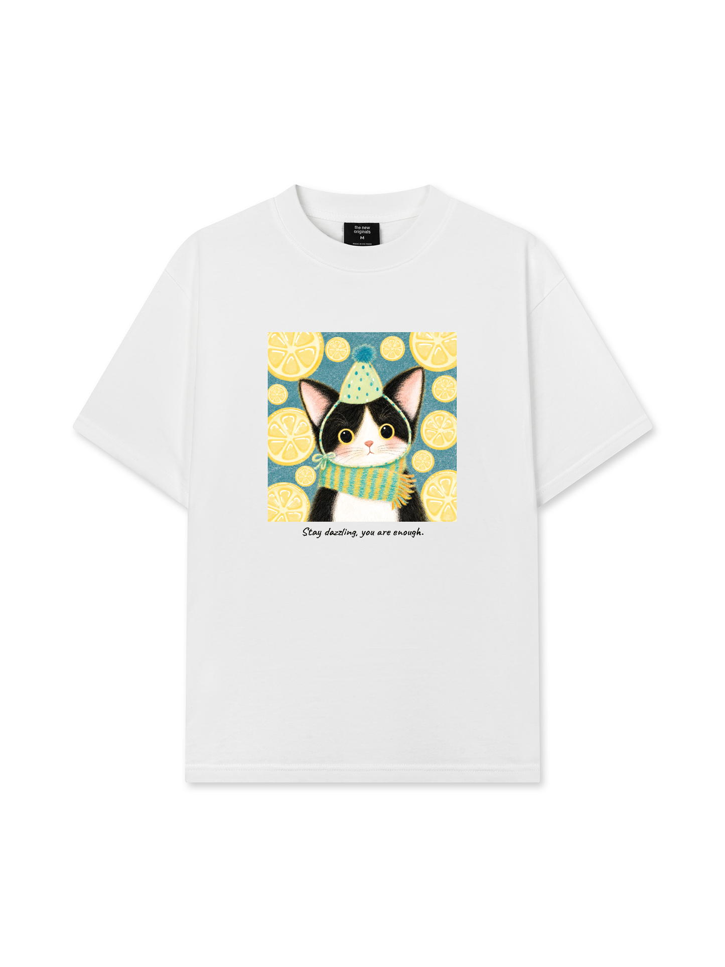 Áo Thun Relaxed Fit Lemon Reverie Meow